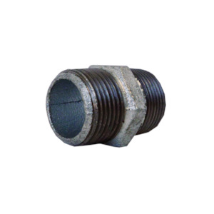 Galvanised Hex Nipple