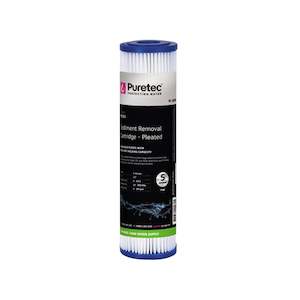 Puretec Pleated Sediment Filter 10" Std 5mic