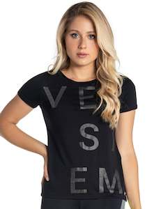 Top Black Affection Short Sleeve - Vestem
