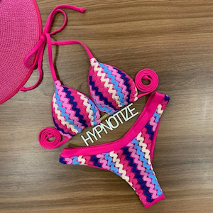 Bikini: Bikini Andrieli Crochet Pink