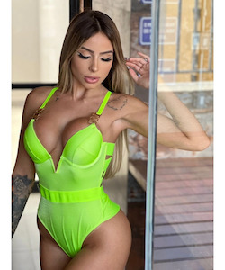 Bodysuit: Swimsuit Mermaid Lime - Sereia de Noronha