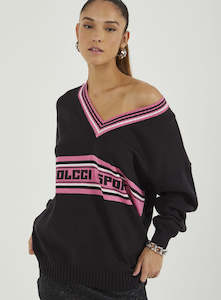 On Sale: Oversized V-neck Knit Jumper Sport Culture