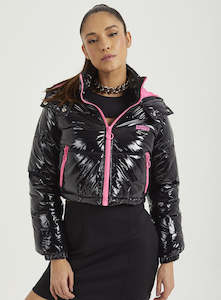 On Sale: Puffer Jacket Vinyl Sport Style Hooded