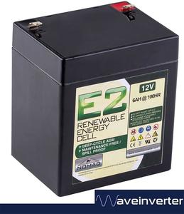 12V 6AH NOMAD E2 DEEPCYCLE BATTERY 5Yr WARRANTY