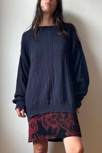 Sweatshirts Knits: Ralph Lauren Chaps Cable Knit Jumper - L