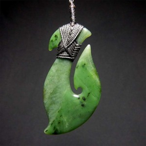 Products: Beautiful Jade Fishhook Wayne Costar Jade Carver