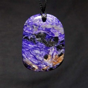 Charoite pendant Wayne Costar Jade Carver