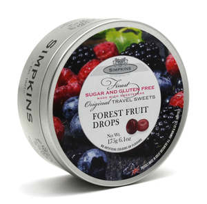 Food Drinks: SIMPKINS SUGAR FREE FOREST FRUIT DROPS 175G