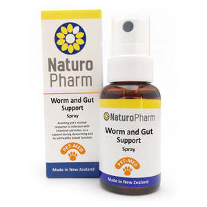 Pets And Animals: NATURO PHARM PET MED WORM & GUT ORAL SPRAY