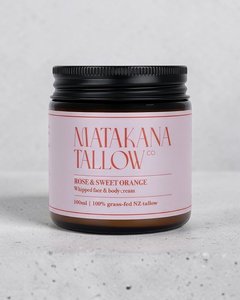 Products: matakana tallow rose & sweet orange 100ml
