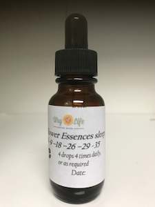 Flower Remedies: WAY OF LIFE FLOWER ESSENCES SLEEP