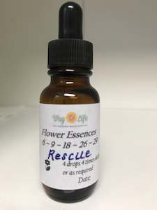 Flower Remedies: WAY OF LIFE FLOWER ESSENCES RESCUE 25ML