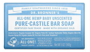 Dr Bronner Baby Mild bar Soap 140g