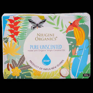 Personal Care: Niugini Organics Soap Pure Unscented 100g