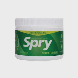Food Drinks: SPRY GUM SPEARMINT SUGAR FREE 100 PIECES