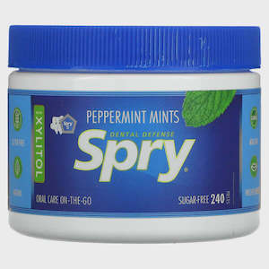 SPRY MINTS PEPPERMINT SUGAR FREE 240 PIECES