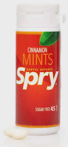 Food Drinks: SPRY MINTS CINNAMON SUGAR FREE 45 PIECES