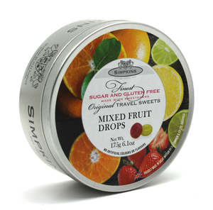 SIMPKINS SUGAR FREE MIXED FRUIT DROPS 175G