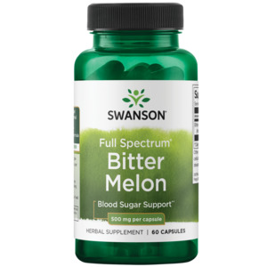 Natural Herbal Supplements: Swanson Bitter Melon 60 Veg Caps