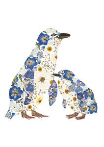 Frontpage: Art Print - Blue Penguins- New for 2026