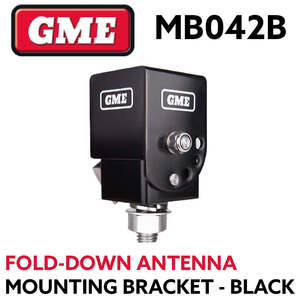 Uhf: GME MB042B Fold-Down Antenna Mounting Bracket - Black