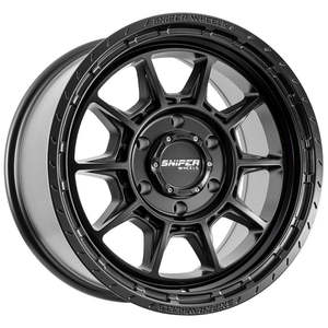 Wheels Tyres: Sniper Recon-Matt Black 17x9 15p 6x139.7