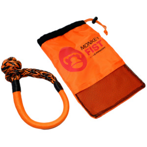 Carbon Offroad Monkey Fist 15T Synthetic Soft Shackle - Orange