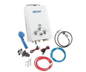Camping: Kings Portable Gas Hot Water System (Incl Pump)