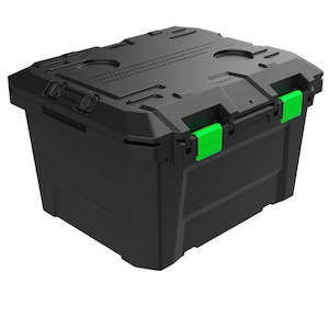 Camping Gear 1: TRED GT Storage Box 65L - Mid - Black With Green