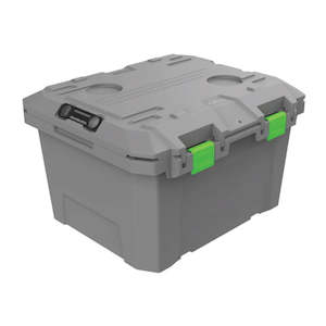 Camping Gear 1: TRED GT Storage Box 65L - Mid - Grey With Green