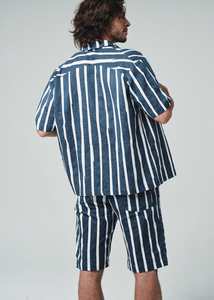 Ibi Linen Short / Wide Batik Stripe