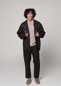 Kings Bday Sale: Linen Peleton Set Black