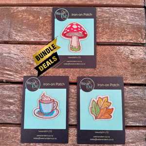 Products: Mix & Match Embroidered Iron-On Patch Bundle – Choose Any 3 - Wear&EM Limited