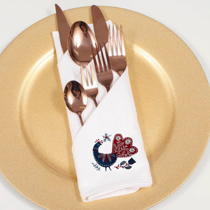Scandinavian Embroidered Napkins – Premium 100% Cotton - Wear&EM Limited
