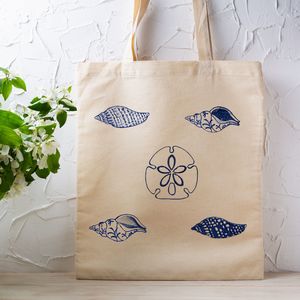 Cotton Tote Bag – Stylish Shell Design for Everyday Use - Wear&EM Limited