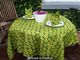 Kiwifruit cafe set - tablecloth &amp. Napkins