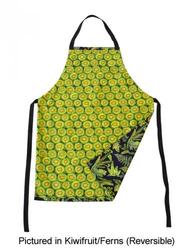 Accessories: Kiwiana kiwifruit &amp. Ferns reversible apron