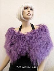 Fashion catalogue: Mongolian lamb shaggy stole