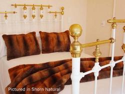 Possum Fur Sofa Throws: Shorn possum fur sofa throw - medium
