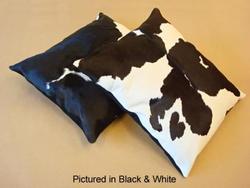 Cushions & Pillows: Moomoo cowskin cushion cover pair