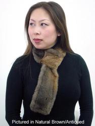 Fashion catalogue: Possum fur pull through scarf