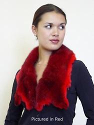 Fashion catalogue: Possum fur raw edge collar