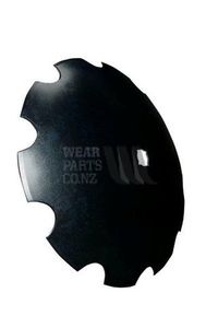26 Scalloped Disc Blade x 6mm - 1 1/2 sq & 45mm round axle