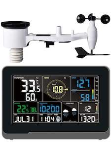 Full Wireless Weather Stations: Tesa WS-3980c PRO TESA Prof 7" Colour WIFI Weather Station with IOT Intelligent Linkage Control
