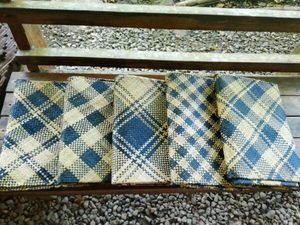 Products: BLACK AND WHITE TAOVALA 8X5FT - Weaved Mats