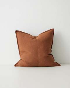 Como Linen Cushion: Como Tobacco