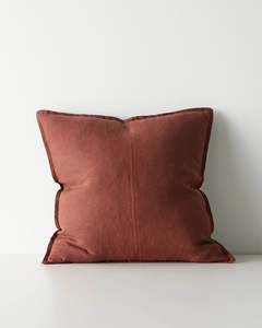 Linen Cushions: Como Rosewood