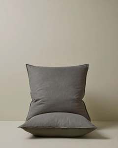 Ravello Pillowcase Set Charcoal