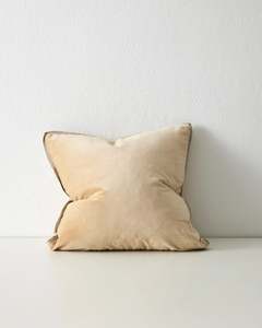 Francesca Luxurious Velvet Cushions: Francesca Mustard