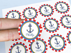 Products: Circle Stickers - 44mm - Web 2 Print NZ